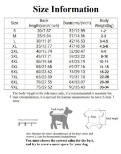 size-chart-adidog-pet-hoodie-sweatshirt