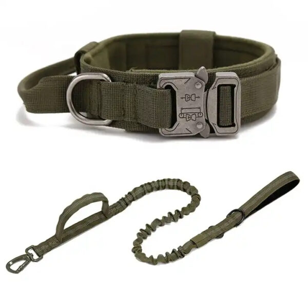 Tactical Big Dog Collar and Leash Set